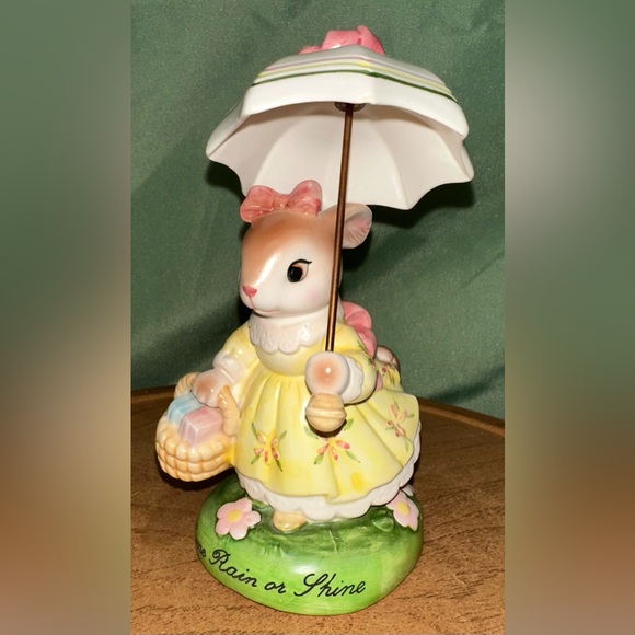 Avon Other - Vintage Avon The Cherished Moments Collection Come Rain or Shine Bunny Rabbit 6”